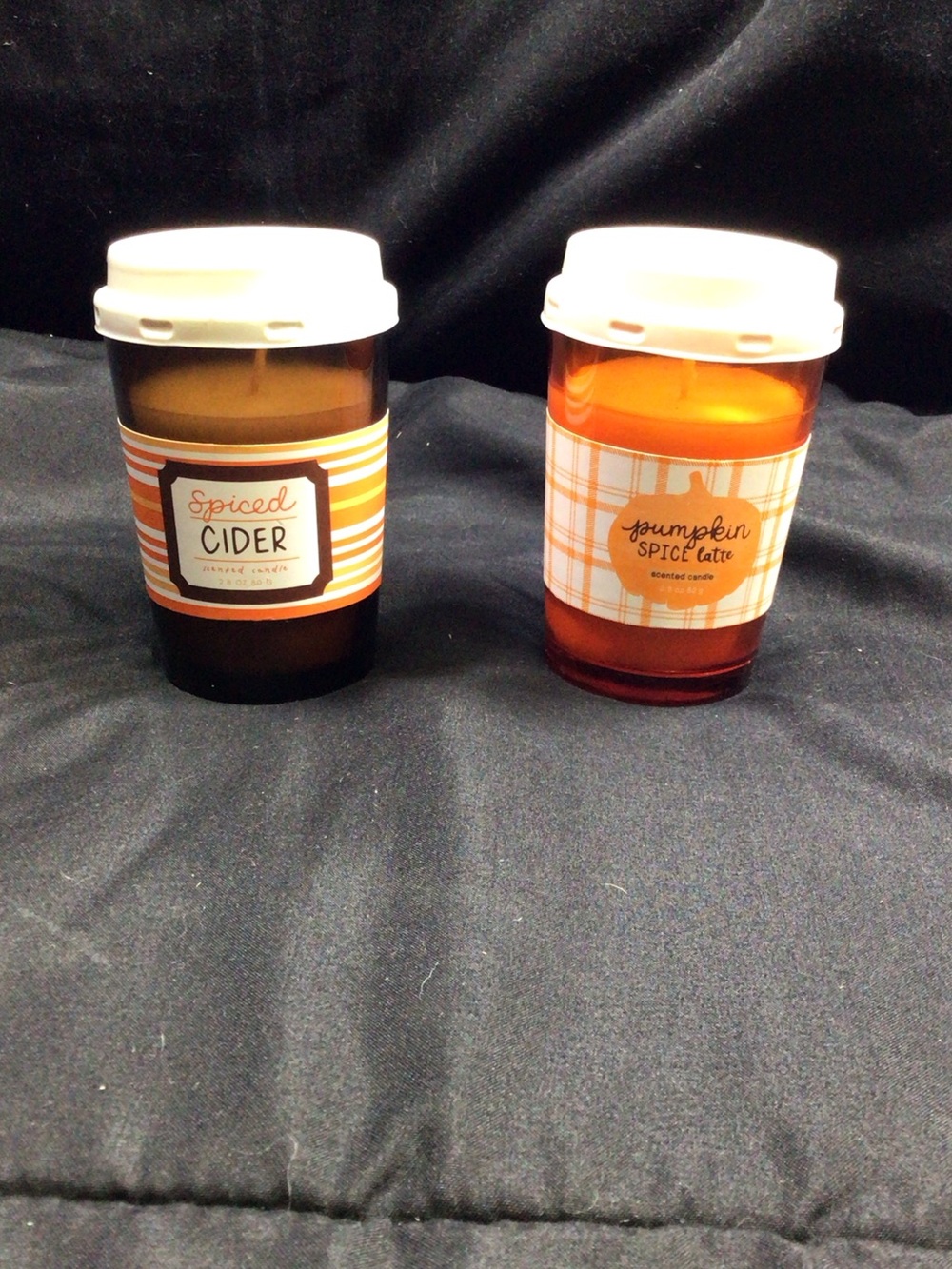 Pumpkin Spice Latte & Spiced Cider Coffee Cup Candles